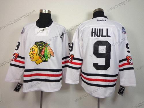 Muž Chicago Blackhawks #9 Bobby Hull 2015 Zimní Klasický Bílý Dres