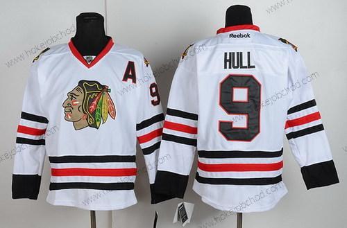 Muž Chicago Blackhawks #9 Bobby Hull Bílý Dres