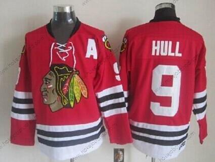 Muž Chicago Blackhawks #9 Bobby Hull Červené Retro CCM Dres