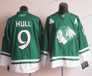 Muž Chicago Blackhawks #9 Bobby Hull St. Patrick’S Day Zelená Dres