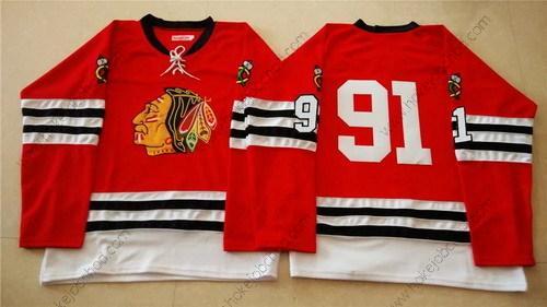 Muž Chicago Blackhawks #91 Brad Richards 1960-61 Červené Vintage Dres