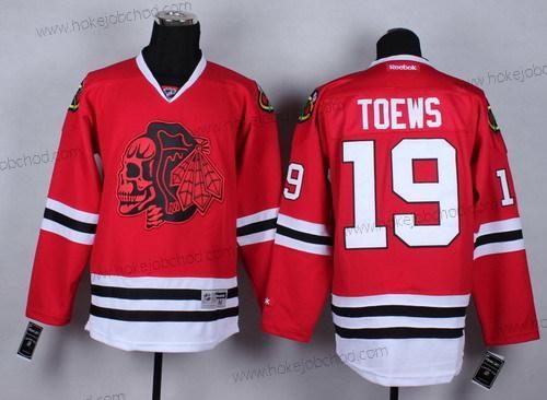 Muž Chicago Blackhawks Červené #19 Jonathan Toews With Skulls Dres