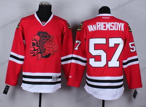 Muž Chicago Blackhawks Červené #57 Trevor Van Riemsdyk With Skulls Dres