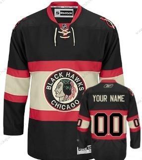 Muž Chicago Blackhawks Přizpůsobené Černá Alternativní Dres