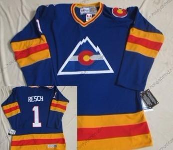 Muž Colorado Avalanche #1 Chico Resch Modrý Retro CCM Dres