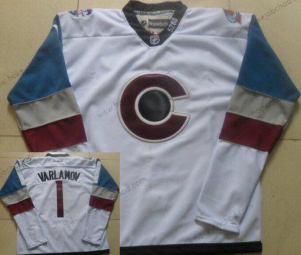 Muž Colorado Avalanche #1 Semyon Varlamov Bílý 2016 Stadium Series Hokejový Dres