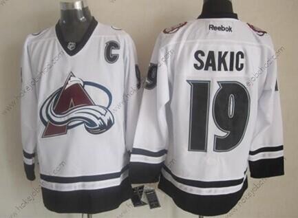 Muž Colorado Avalanche #19 Joe Sakic 2014 Bílý Dres