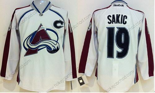 Muž Colorado Avalanche #19 Joe Sakic Bílý Dres