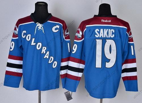 Muž Colorado Avalanche #19 Joe Sakic Modrý Alternativní Dres