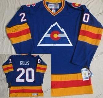 Muž Colorado Avalanche #20 Mike Gillis Modrý Retro CCM Dres