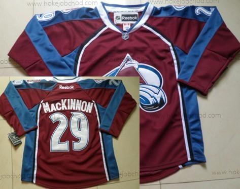 Muž Colorado Avalanche #29 Nathan Mackinnon Červené Dres