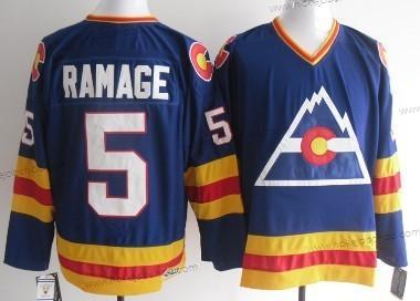 Muž Colorado Avalanche #5 Rab Ramage Modrý Retro CCM Dres