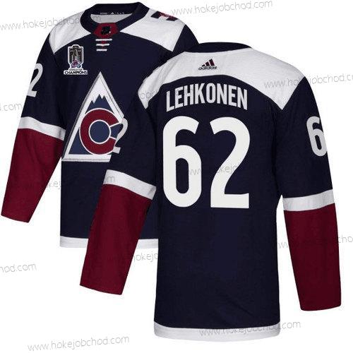 Muž Colorado Avalanche #62 Artturi Lehkonen 2022 Námořnictvo Stanley Cup Champions Patch Sešitý Dres