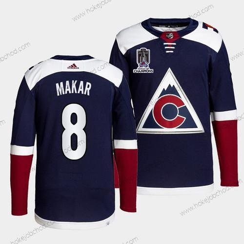 Muž Colorado Avalanche #8 Cale Makar 2022 Námořnictvo Stanley Cup Champions Patch Sešitý Dres