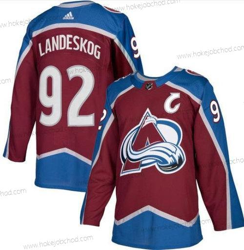 Muž Colorado Avalanche #92 Gabriel Landeskog Červené With C Patch Sešitý Dres