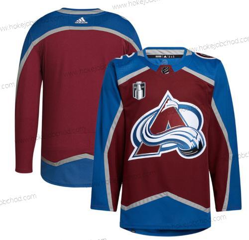 Muž Colorado Avalanche Prázdný 2022 Červené Stanley Cup Final Patch Sešitý Dres