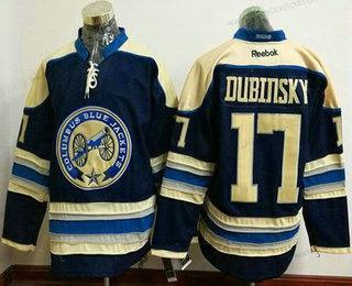 Muž Columbus Blue Jackets #17 Brandon Dubinsky Modrý Alternativní Sešitý NHL Reebok Hokejový Dres