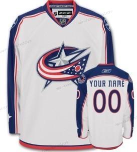 Muž Columbus Blue Jackets Přizpůsobené Bílý Dres