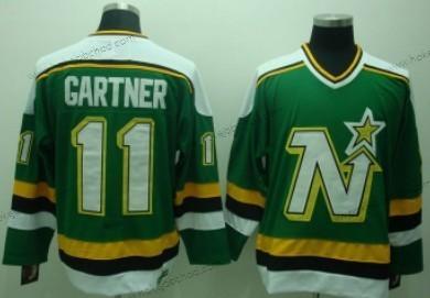 Muž Dallas Stars #11 Mike Gartner Zelená Retro CCM Dres