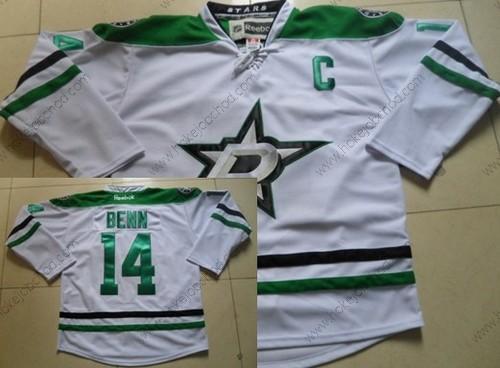 Muž Dallas Stars #14 Jamie Benn 2013 Bílý Dres