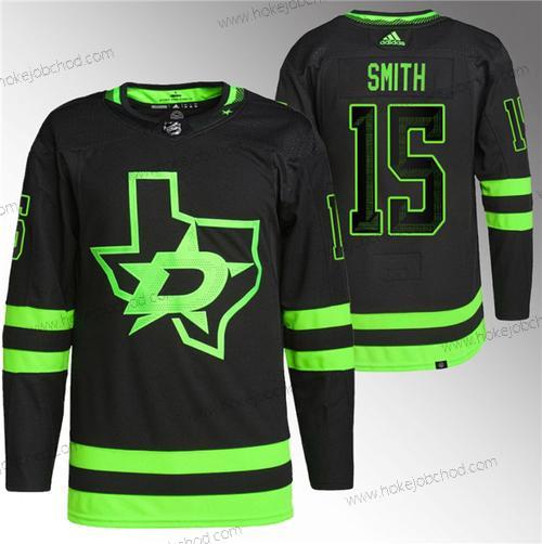 Muž Dallas Stars #15 Craig Smith Černá Sešitý Dres