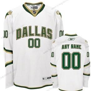 Muž Dallas Stars Přizpůsobené Bílý Dres