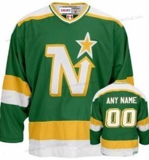 Muž Dallas Stars Přizpůsobené Zelená Retro Dres