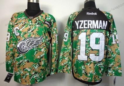 Muž Detroit Red Wings #19 Steve Yzerman 2014 Camo Dres