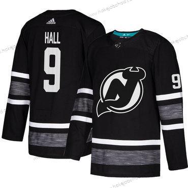 Muž Devils #9 Taylor Hall Černá Autentické 2019 All-Star Sešitý Hokejový Dres