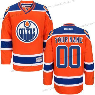 Muž Edmonton Oilers Přizpůsobené Oranžová Reebok Premier Náhradní Dres