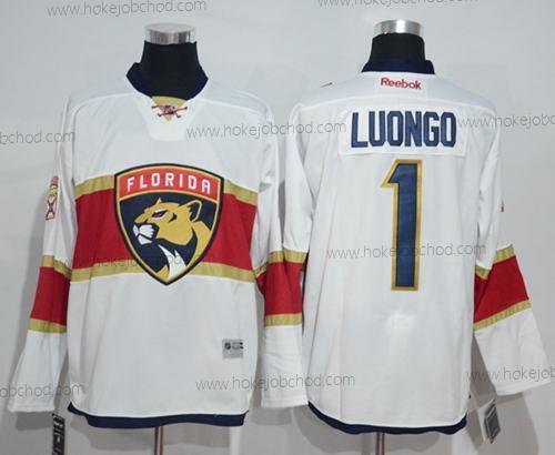 Muž Florida Panthers #1 Roberto Luongo Bílý Road Sešitý NHL Dres