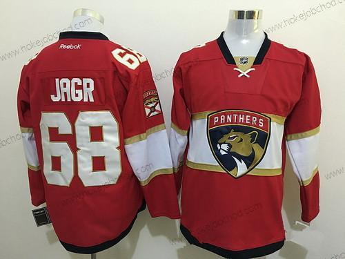 Muž Florida Panthers #68 Jaromir Jagr Červené 2016-17 Domácí Reebok NHL Hokejový Dres