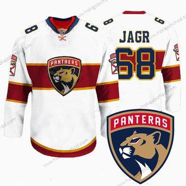 Muž Florida Panthers #68 Jaromir Jagr New Logo Reebok Bílý Premier Hráč Dres