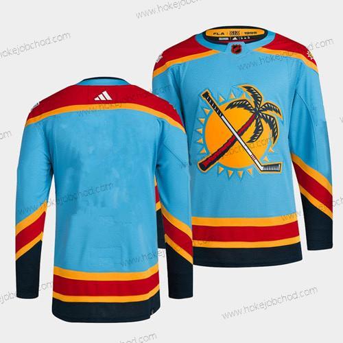 Muž Florida Panthers Prázdný Modrý 2022 Obrácený Retro Sešitý Dres