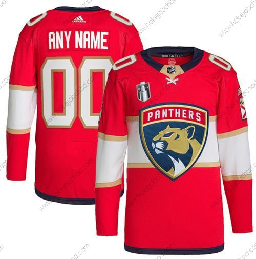 Muž Florida Panthers Přizpůsobené Active Hráč Červené 2023 Stanley Cup Final Sešitý Dres