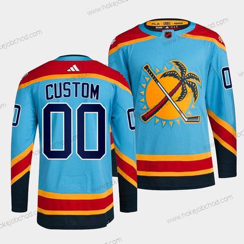 Muž Florida Panthers Přizpůsobené Modrý 2022 Obrácený Retro Sešitý Dres