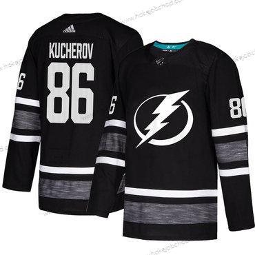 Muž Lightning #86 Nikita Kucherov Černá Autentické 2019 All-Star Sešitý Hokejový Dres