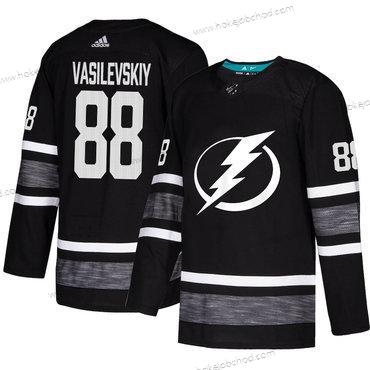 Muž Lightning #88 Andrei Vasilevskiy Černá Autentické 2019 All-Star Sešitý Hokejový Dres