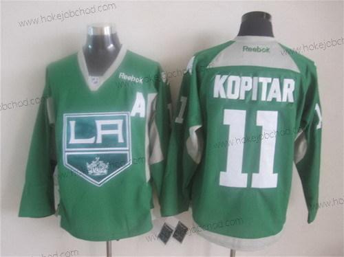 Muž Los Angeles Kings #11 Anze Kopitar 2014 Training Zelená Dres