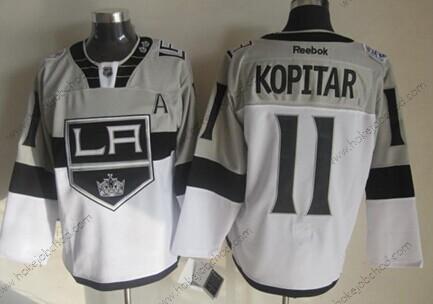 Muž Los Angeles Kings #11 Anze Kopitar 2015 Stadium Series Šedá #2 Bílý Dres