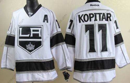 Muž Los Angeles Kings #11 Anze Kopitar Bílý Dres