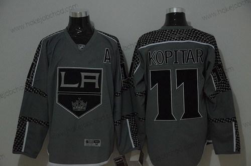 Muž Los Angeles Kings #11 Anze Kopitar Charcoal Šedá Dres