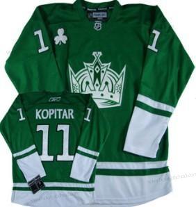 Muž Los Angeles Kings #11 Anze Kopitar St. Patrick’S Day Zelená Dres