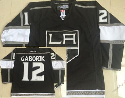 Muž Los Angeles Kings #12 Marian Gaborik Černá Dres