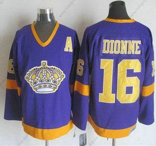 Muž Los Angeles Kings #16 Marcel Dionne 1977-79 Nachový CCM Vintage Dres