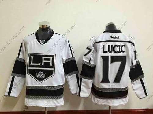 Muž Los Angeles Kings #17 Milan Lucic Bílý Dres