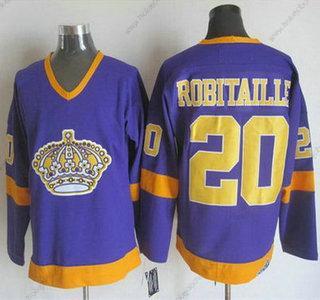 Muž Los Angeles Kings #20 Luc Robitaille 1977-79 Nachový CCM Vintage Dres