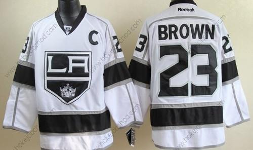 Muž Los Angeles Kings #23 Dustin Brown Bílý Dres