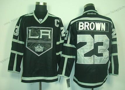 Muž Los Angeles Kings #23 Dustin Brown Černá Ice Dres