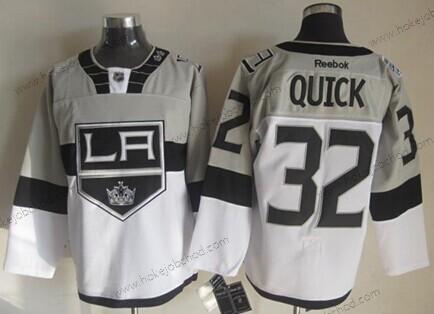 Muž Los Angeles Kings #32 Jonathan Quick 2015 Stadium Series Šedá #2 Bílý Dres